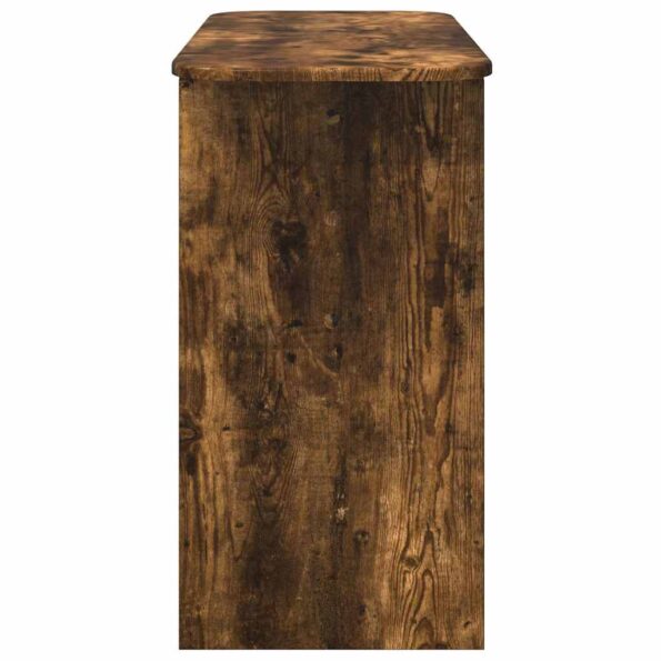 vidaXL Konzolový stôl Dymová dub 93 x 40 x 75 cm Kompozitné drevo – Obrázok 6