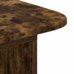 vidaXL Konzolový stôl Dymová dub 93 x 40 x 75 cm Kompozitné drevo – Obrázok 8