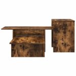 vidaXL Konzolový stôl Dymová dub 91,5 x 35 x 38,5 cm Kompozitné drevo – Obrázok 5