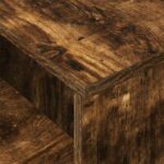 vidaXL Konzolový stôl Dymová dub 91,5 x 35 x 38,5 cm Kompozitné drevo – Obrázok 9