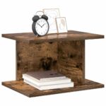 vidaXL Nočný stolík Dymová dub 40 x 30 x 25 cm Kompozitné drevo – Obrázok 3