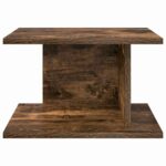vidaXL Nočný stolík Dymová dub 40 x 30 x 25 cm Kompozitné drevo – Obrázok 5