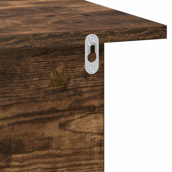 vidaXL Nočný stolík Dymová dub 40 x 30 x 25 cm Kompozitné drevo – Obrázok 9