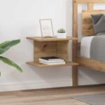 vidaXL Nočný stolík 2 pcs Remeselný dub 40 x 30 x 25 cm