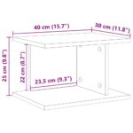 vidaXL Nočný stolík 2 pcs Remeselný dub 40 x 30 x 25 cm – Obrázok 13