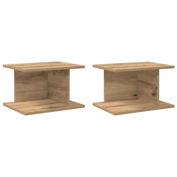 vidaXL Nočný stolík 2 pcs Remeselný dub 40 x 30 x 25 cm – Obrázok 2