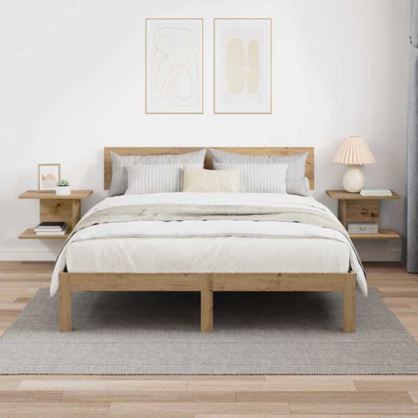 vidaXL Nočný stolík 2 pcs Remeselný dub 40 x 30 x 25 cm – Obrázok 4