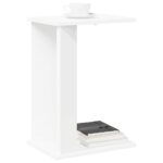 vidaXL Koncový stôl Biela 35 x 25 x 50 cm Kompozitné drevo – Obrázok 3