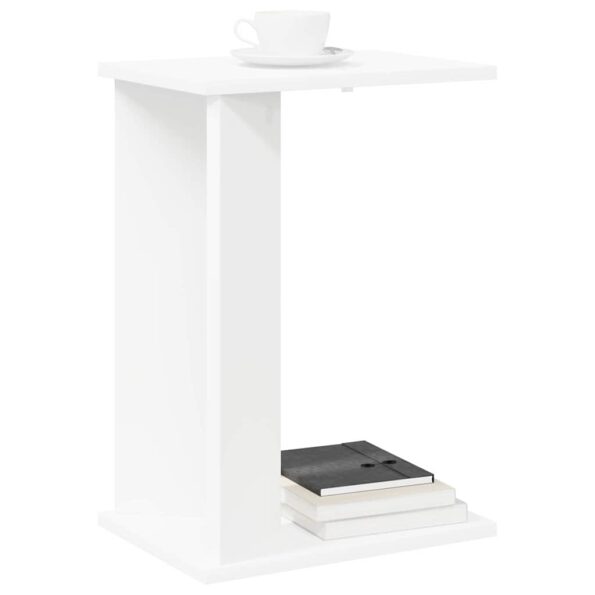 vidaXL Koncový stôl Biela 35 x 25 x 50 cm Kompozitné drevo – Obrázok 3