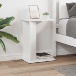 vidaXL Koncový stôl Biela 35 x 25 x 50 cm Kompozitné drevo – Obrázok 4