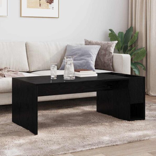 vidaXL Konferenčný stolík Čierny dub 101,5 x 50 x 37 cm – Obrázok 4