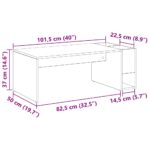 vidaXL Konferenčný stolík Betónová šedá 101,5 x 50 x 37 cm – Obrázok 11