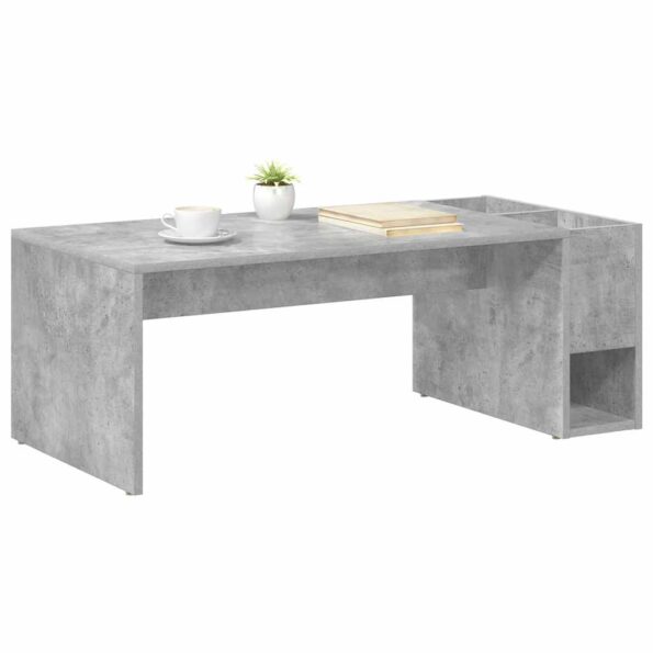 vidaXL Konferenčný stolík Betónová šedá 101,5 x 50 x 37 cm – Obrázok 3