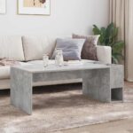 vidaXL Konferenčný stolík Betónová šedá 101,5 x 50 x 37 cm – Obrázok 4