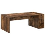 vidaXL Konferenčný stolík Dymová dub 101,5 x 50 x 37 cm – Obrázok 2