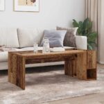 vidaXL Konferenčný stolík Staré drevo 101,5 x 50 x 37 cm – Obrázok 4