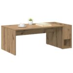 vidaXL Konferenčný stolík Remeselný dub 101,5 x 50 x 37 cm – Obrázok 3