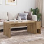 vidaXL Konferenčný stolík Remeselný dub 101,5 x 50 x 37 cm – Obrázok 4