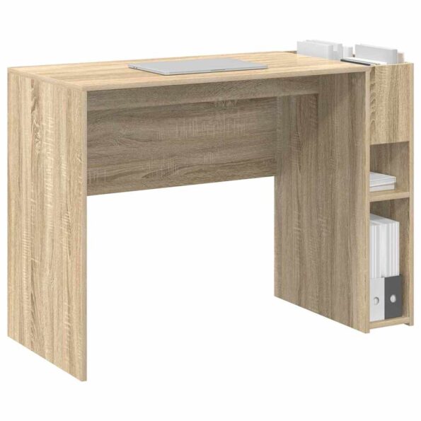vidaXL Stôl Sonoma dub 109 x 50 x 78 cm Kompozitné drevo – Obrázok 3