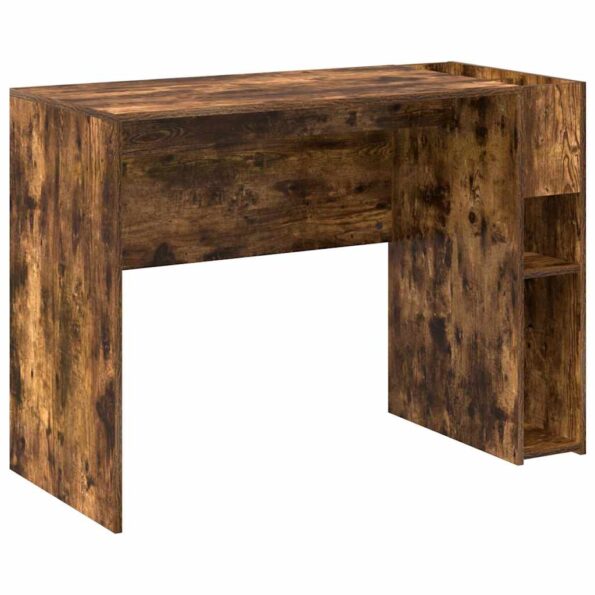 vidaXL Stôl Dymová dub 109 x 50 x 78 cm Kompozitné drevo – Obrázok 2