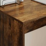 vidaXL Stôl Dymová dub 109 x 50 x 78 cm Kompozitné drevo – Obrázok 4
