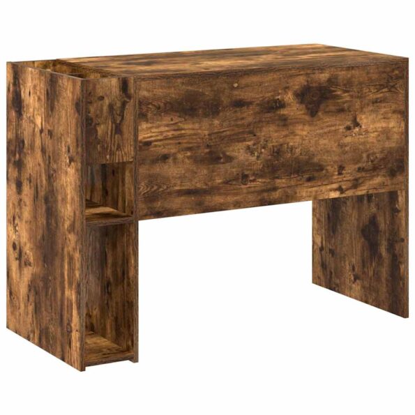 vidaXL Stôl Dymová dub 109 x 50 x 78 cm Kompozitné drevo – Obrázok 7