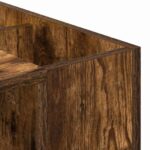 vidaXL Stôl Dymová dub 109 x 50 x 78 cm Kompozitné drevo – Obrázok 9