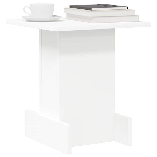 vidaXL Koncový stôl Biela 35,5 x 35 x 40 cm Kompozitné drevo – Obrázok 3