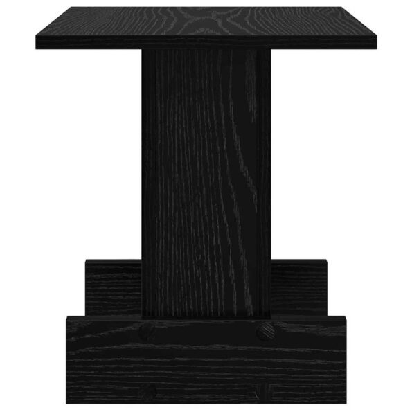 vidaXL Koncový stôl Čierny dub 35,5 x 35 x 40 cm Kompozitné drevo – Obrázok 6