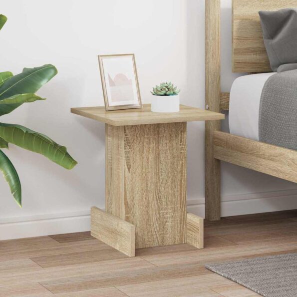 vidaXL Koncový stôl Sonoma dub 35,5 x 35 x 40 cm Kompozitné drevo – Obrázok 4