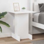 vidaXL Koncový stôl Biela 44,5 x 45 x 55 cm Kompozitné drevo – Obrázok 4