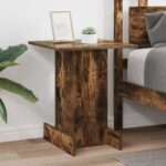vidaXL Koncový stôl Dymová dub 44,5 x 45 x 55 cm Kompozitné drevo – Obrázok 4