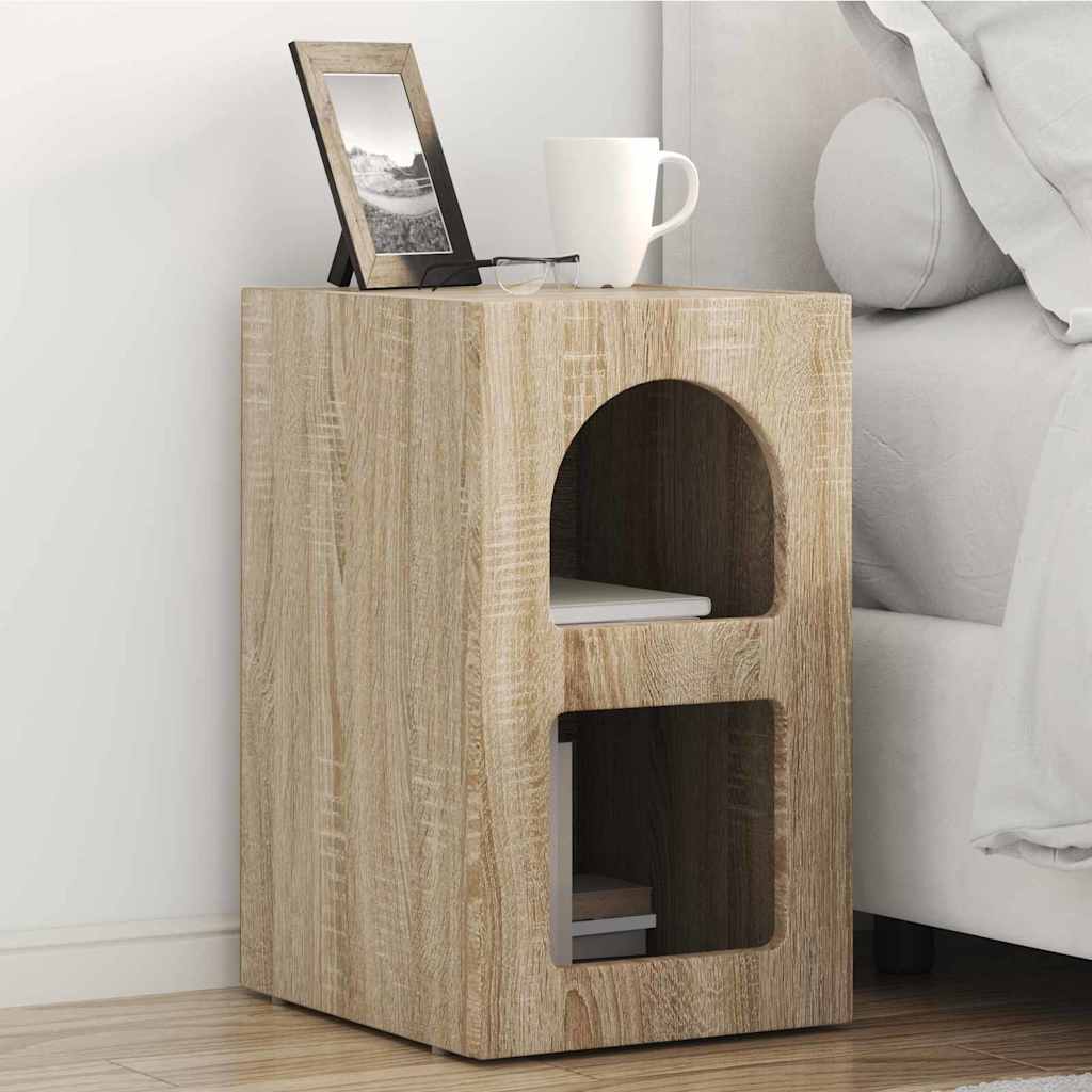 891229_1.jpg vidaXL Nočný stolík 2 pcs Sonoma dub 29,5 x 33,5 x 50 cm – Obrázok 1