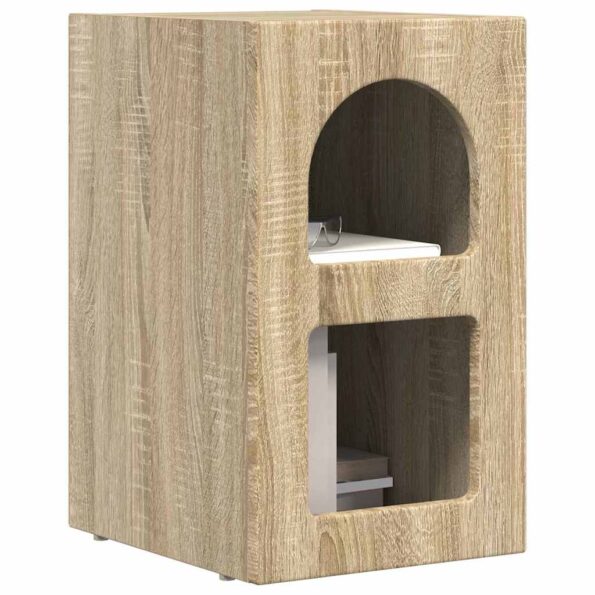 vidaXL Nočný stolík 2 pcs Sonoma dub 29,5 x 33,5 x 50 cm – Obrázok 3