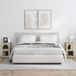 vidaXL Nočný stolík 2 pcs Sonoma dub 29,5 x 33,5 x 50 cm – Obrázok 4