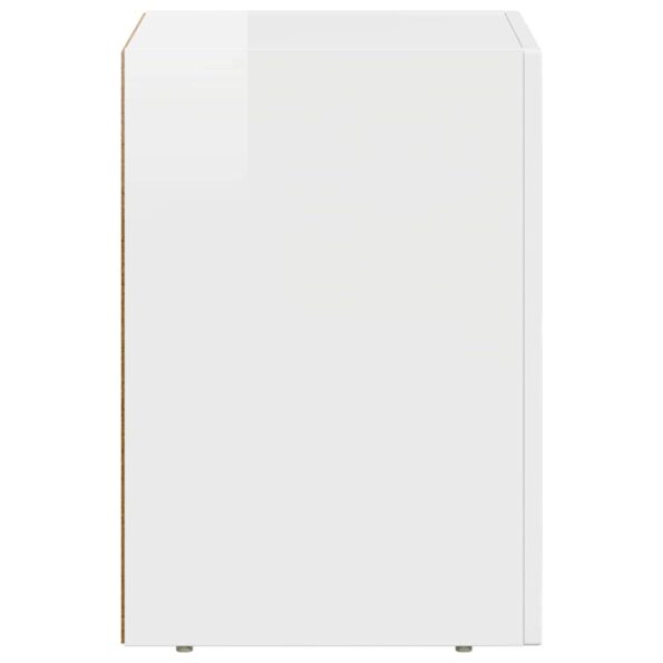 vidaXL Nočný stolík Vysoký lesk bielej 29.5 x 35 x 50 cm – Obrázok 5