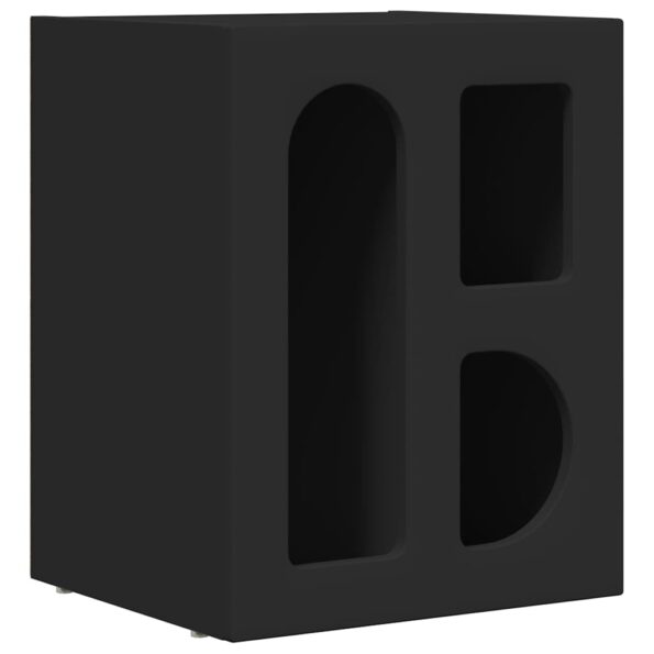 vidaXL Nočný stolík Čierna 40 x 35 x 50 cm Kompozitné drevo – Obrázok 2