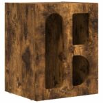 vidaXL Nočný stolík Dymová dub 40 x 35 x 50 cm Kompozitné drevo – Obrázok 2