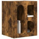 vidaXL Nočný stolík Dymová dub 40 x 35 x 50 cm Kompozitné drevo – Obrázok 3