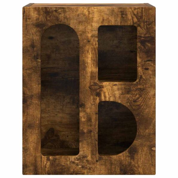 vidaXL Nočný stolík Dymová dub 40 x 35 x 50 cm Kompozitné drevo – Obrázok 4