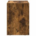 vidaXL Nočný stolík Dymová dub 40 x 35 x 50 cm Kompozitné drevo – Obrázok 5