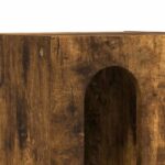 vidaXL Nočný stolík Dymová dub 40 x 35 x 50 cm Kompozitné drevo – Obrázok 7