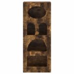 vidaXL Servírovacia skriňa Dymová dub 40 x 35 x 100,5 cm – Obrázok 6