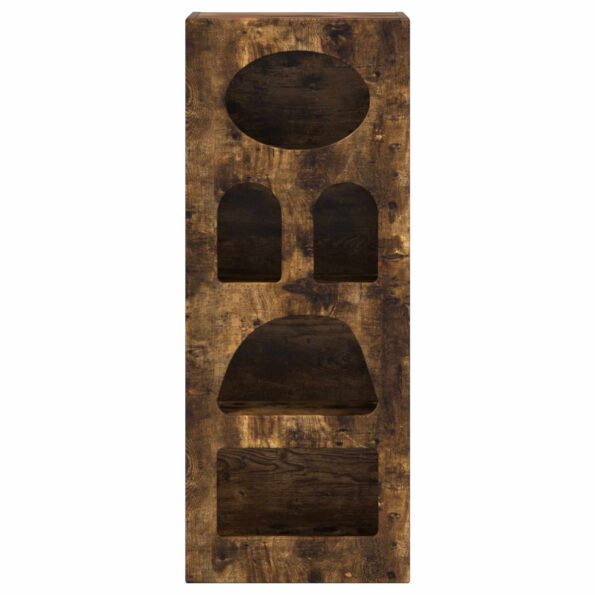 vidaXL Servírovacia skriňa Dymová dub 40 x 35 x 100,5 cm – Obrázok 6