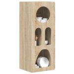 vidaXL Servírovacia skriňa Sonoma dub 40 x 35 x 100.5 cm – Obrázok 3