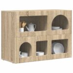 vidaXL Servírovacia skriňa Sonoma dub 80,5 x 35 x 59 cm – Obrázok 3