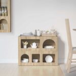 vidaXL Servírovacia skriňa Sonoma dub 80,5 x 35 x 59 cm – Obrázok 4