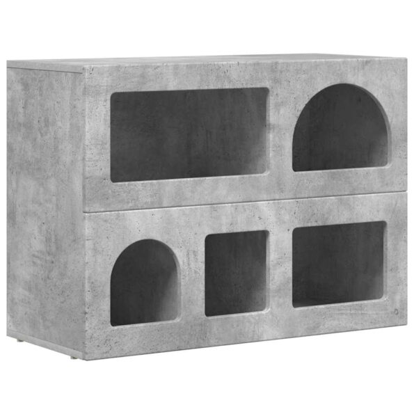 vidaXL Servírovacia skriňa Betónová šedá 80,5 x 35 x 59 cm – Obrázok 2