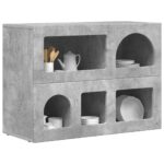 vidaXL Servírovacia skriňa Betónová šedá 80,5 x 35 x 59 cm – Obrázok 3