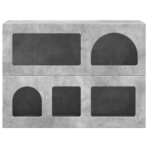 vidaXL Servírovacia skriňa Betónová šedá 80,5 x 35 x 59 cm – Obrázok 6
